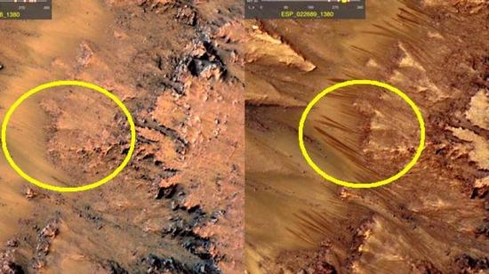 专家解读:NASA如何发现火星液态水? 专家解读:NASA如何发现火星液态水?